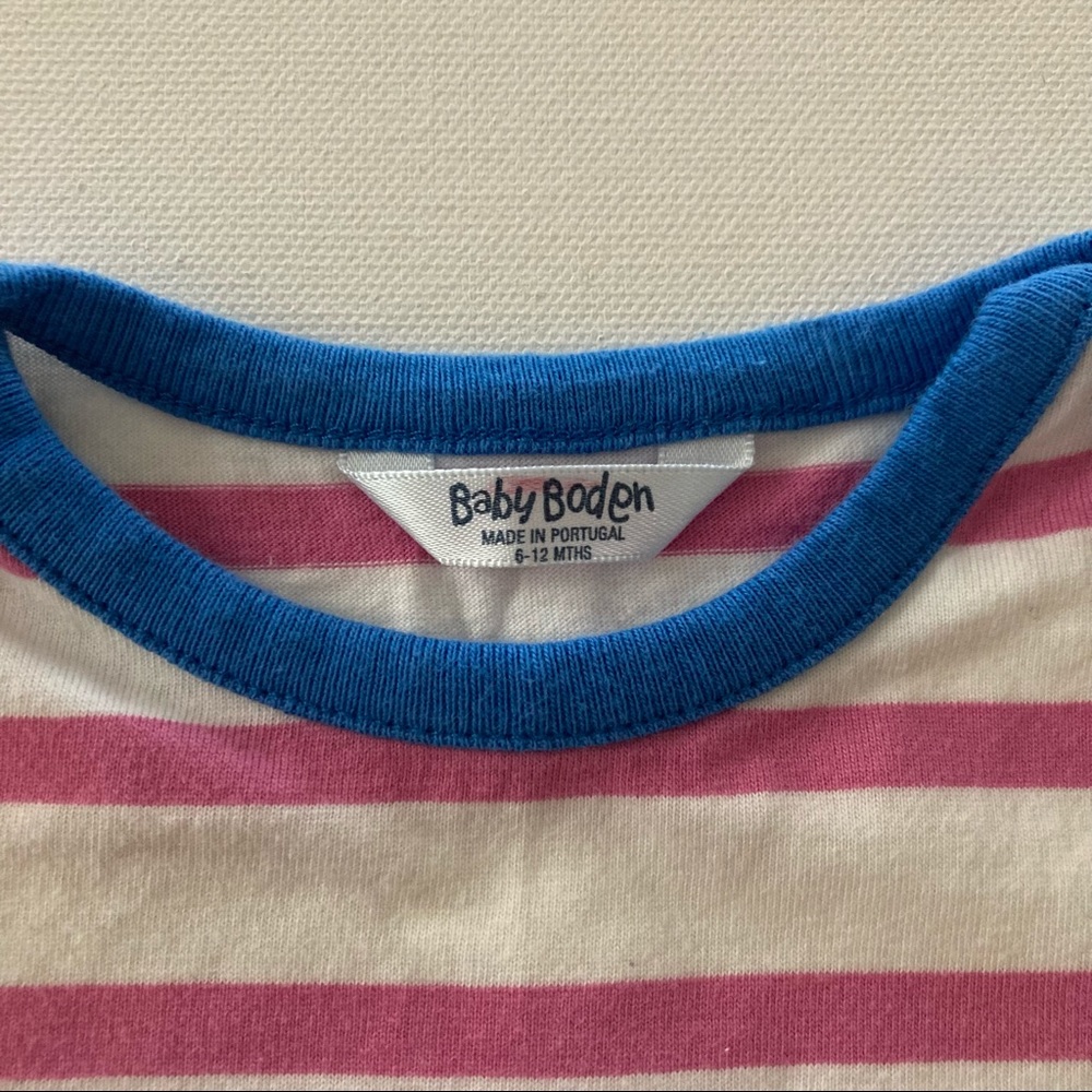Baby Boden Girl 6-12 Months Whale Dress Spring Summer Embroidered - Picture 3 of 7